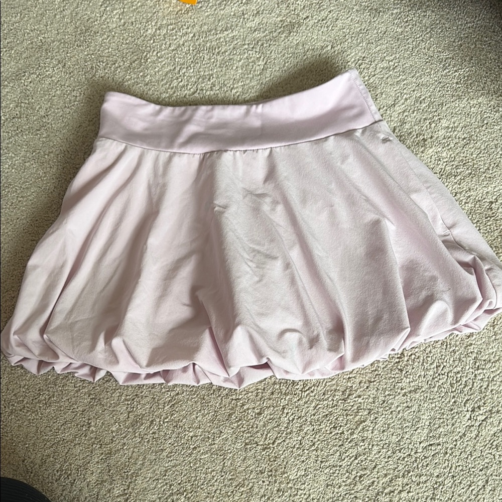 Athleta Girl Light Pink Bubble-Hem Skater Skirt